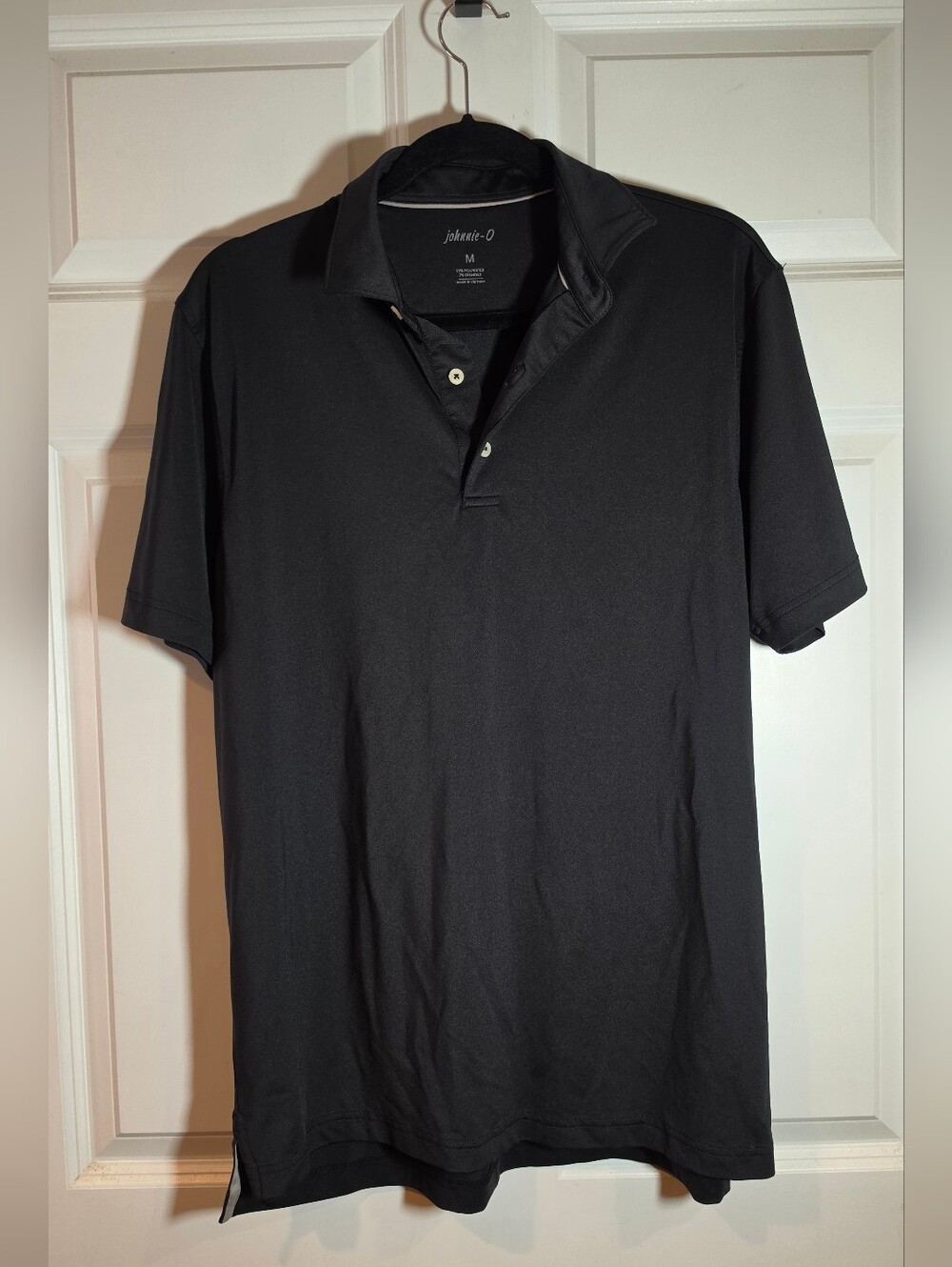Johnnie-O Black Men's Performance Polo Shirt M
